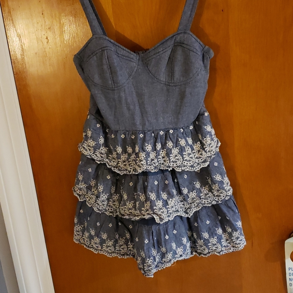 Denim babydoll dress